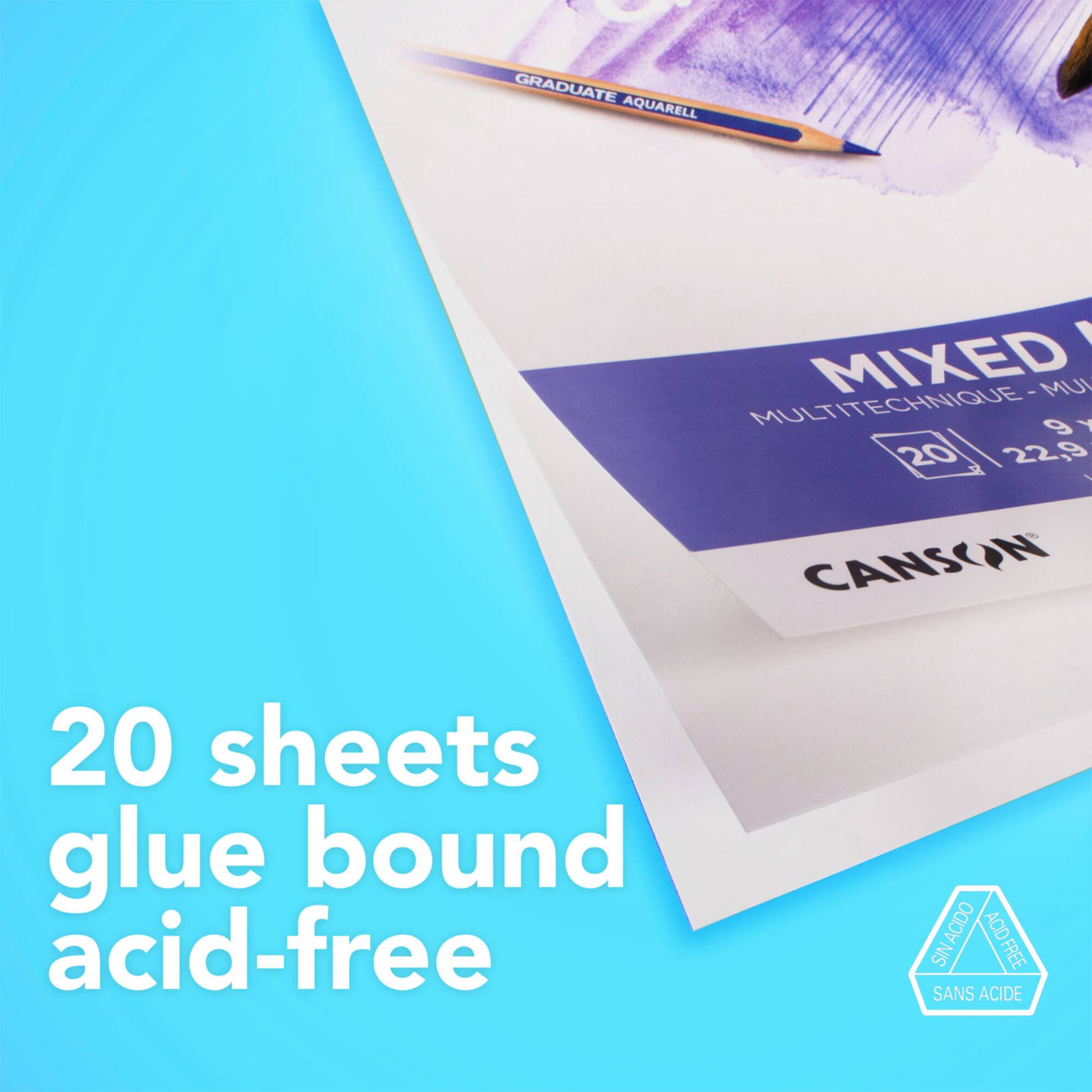 Canson® Graduate Foldover Mixed Media Pad, 9" x 12"